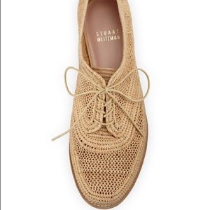Stuart Weitzman Moroccan Raffia Oxford Laceup